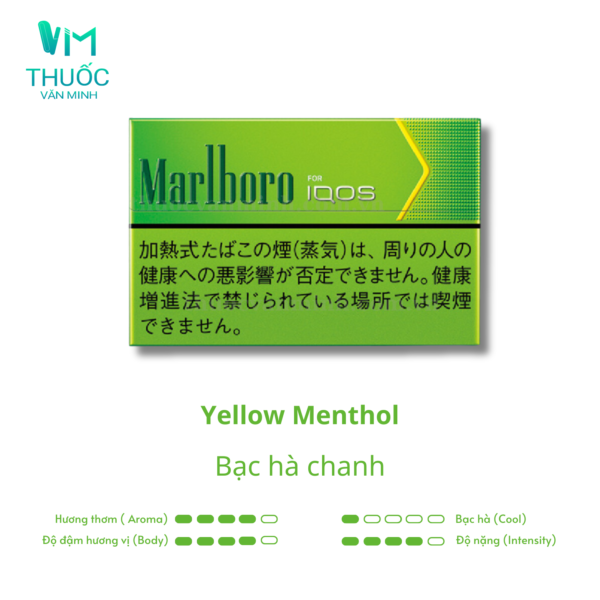 marlboro iqos yellow menthol bac ha chanh