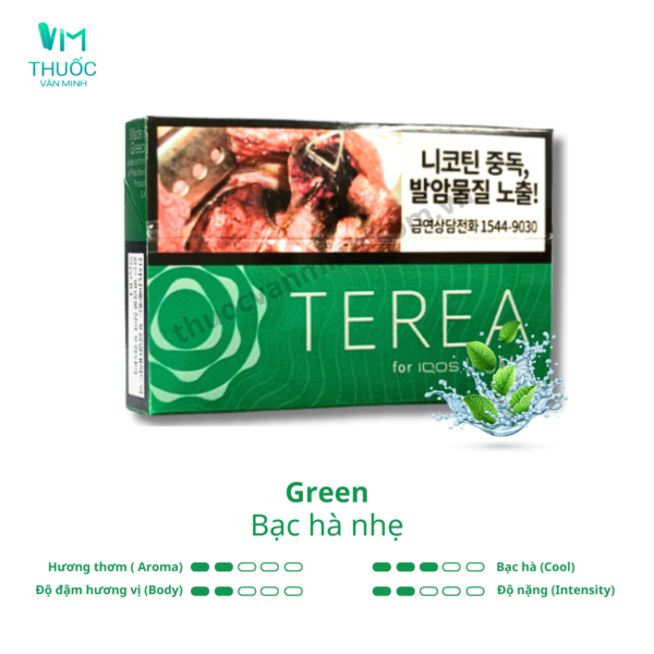 thuoc terea han green bac ha nhe