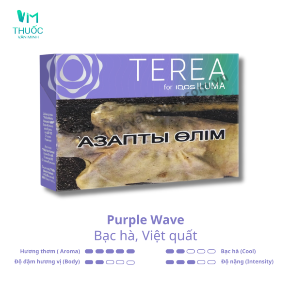 Thuốc Terea Kazakhstan Purple Wave vị Bạc hà Việt quất