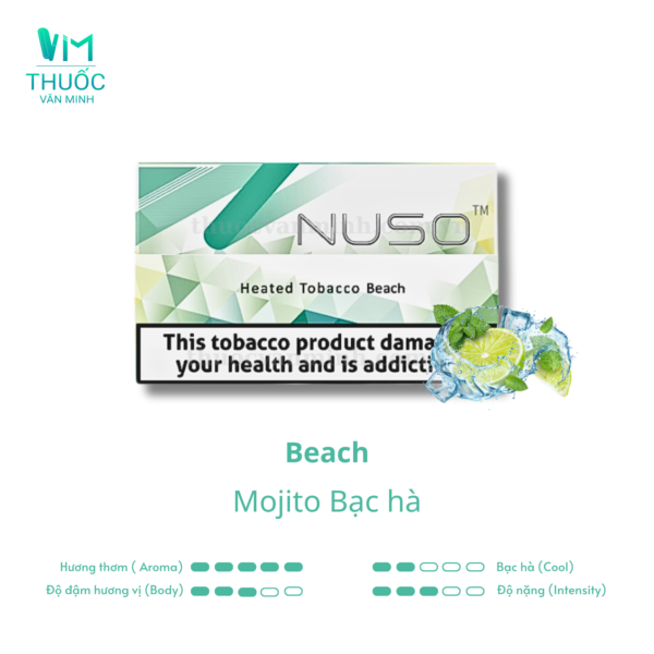 thuoc heets nuso beach mojito bac ha