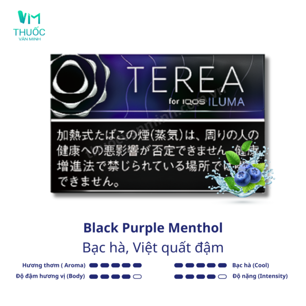 thuoc terea nhat black purple menthol vi bac ha viet quat dam 2