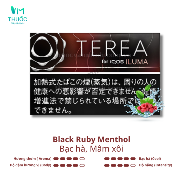 thuoc terea nhat black ruby menthol vi bac ha mam xoi 1